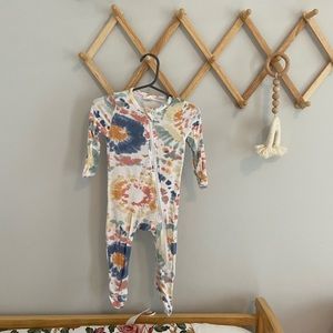 Tie dye Footie, Canyon Haze Ray